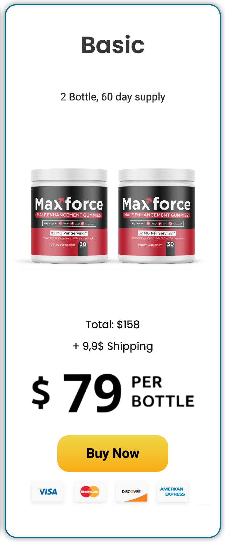 Max Force 60 day supply